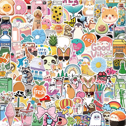 ZECANLIES water bottle stickers 120pcs for durable waterproof decoration on bottles