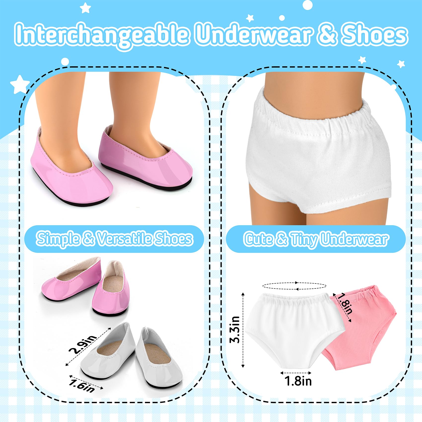 Zecckige doll swimsuit adds sunny-day dress-up options.