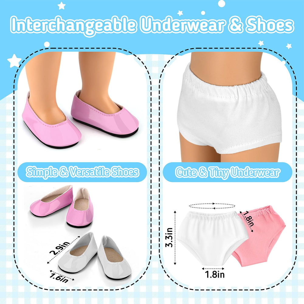 Zecckige doll swimsuit adds sunny-day dress-up options.