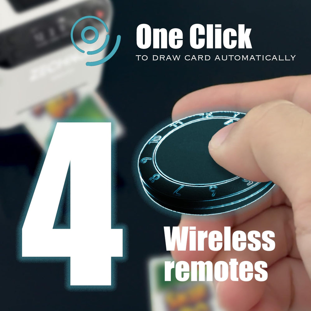 ZechnoX wireless buttons closeup for one-click draw gameplay