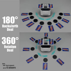 ZechnoX wireless draw buttons enable quick card draws.