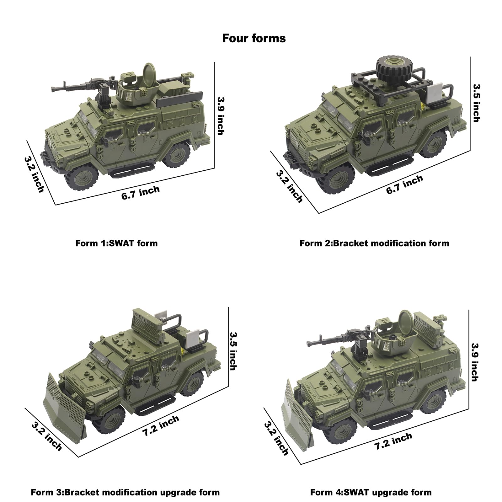 ZECHOCHOZE armored body with open doors and windows for interactive building.