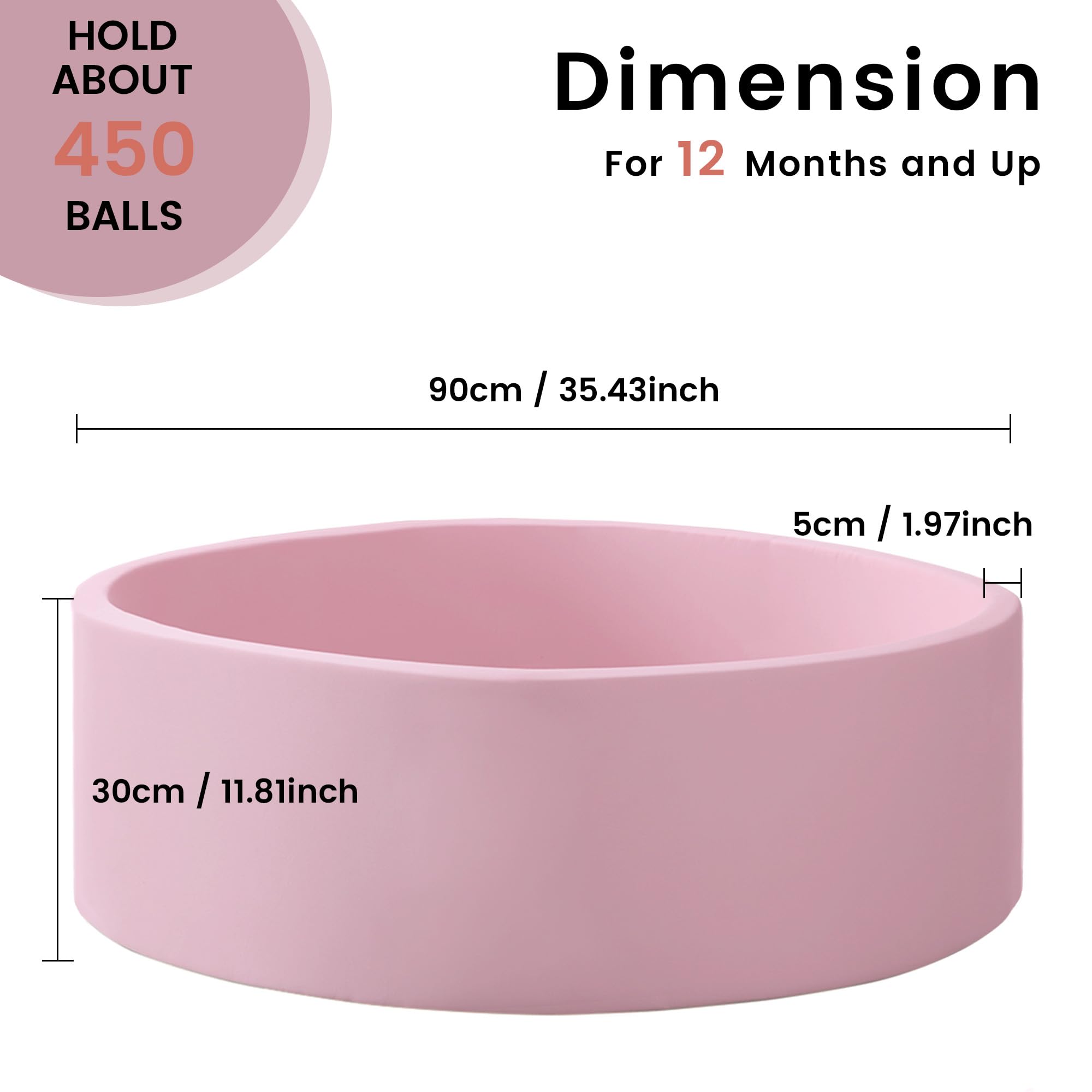 Zedachica ball pit fabric cover is machine washable for effortless cleaning