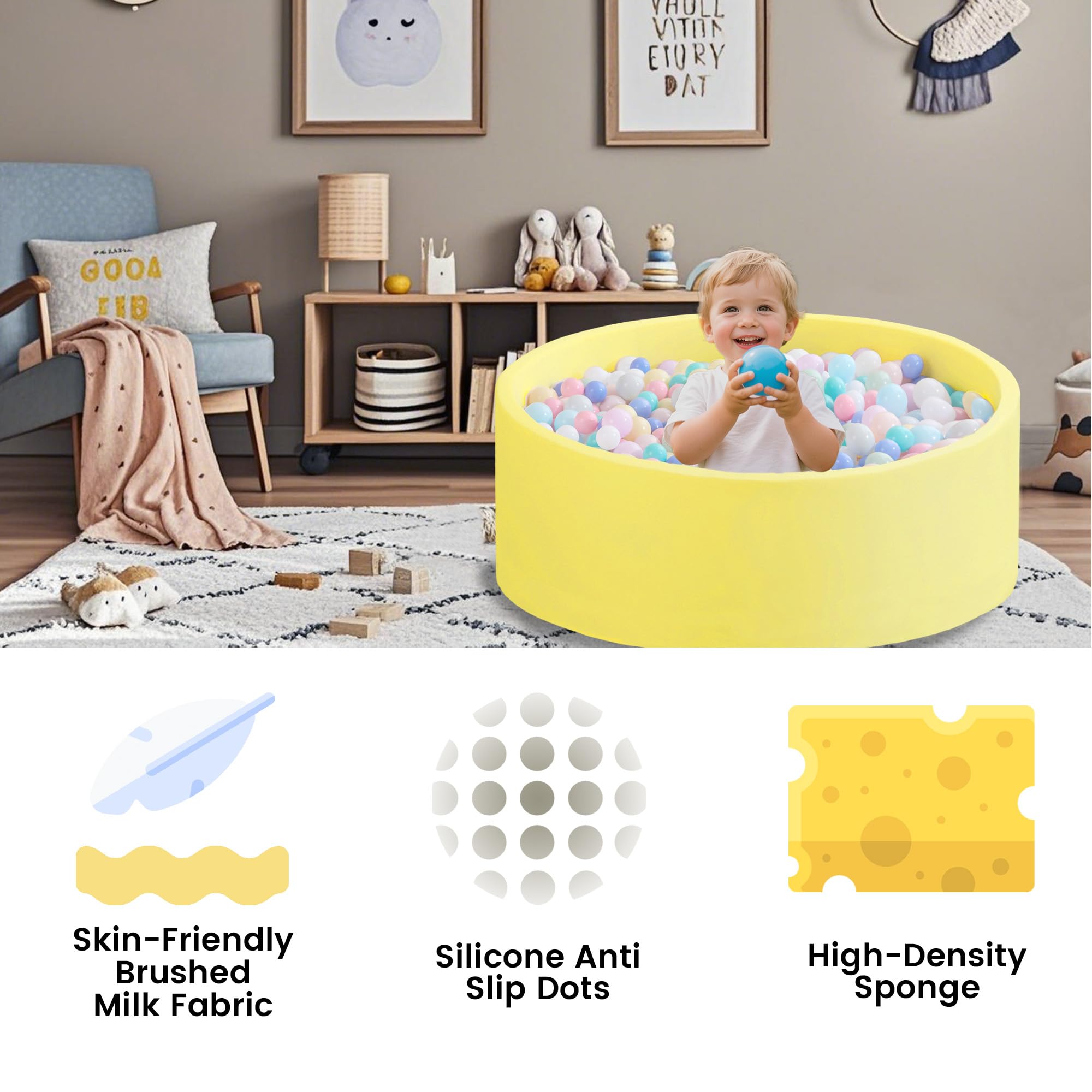 Zedachica foam ball pit makes a thoughtful gift for babies and toddlers.