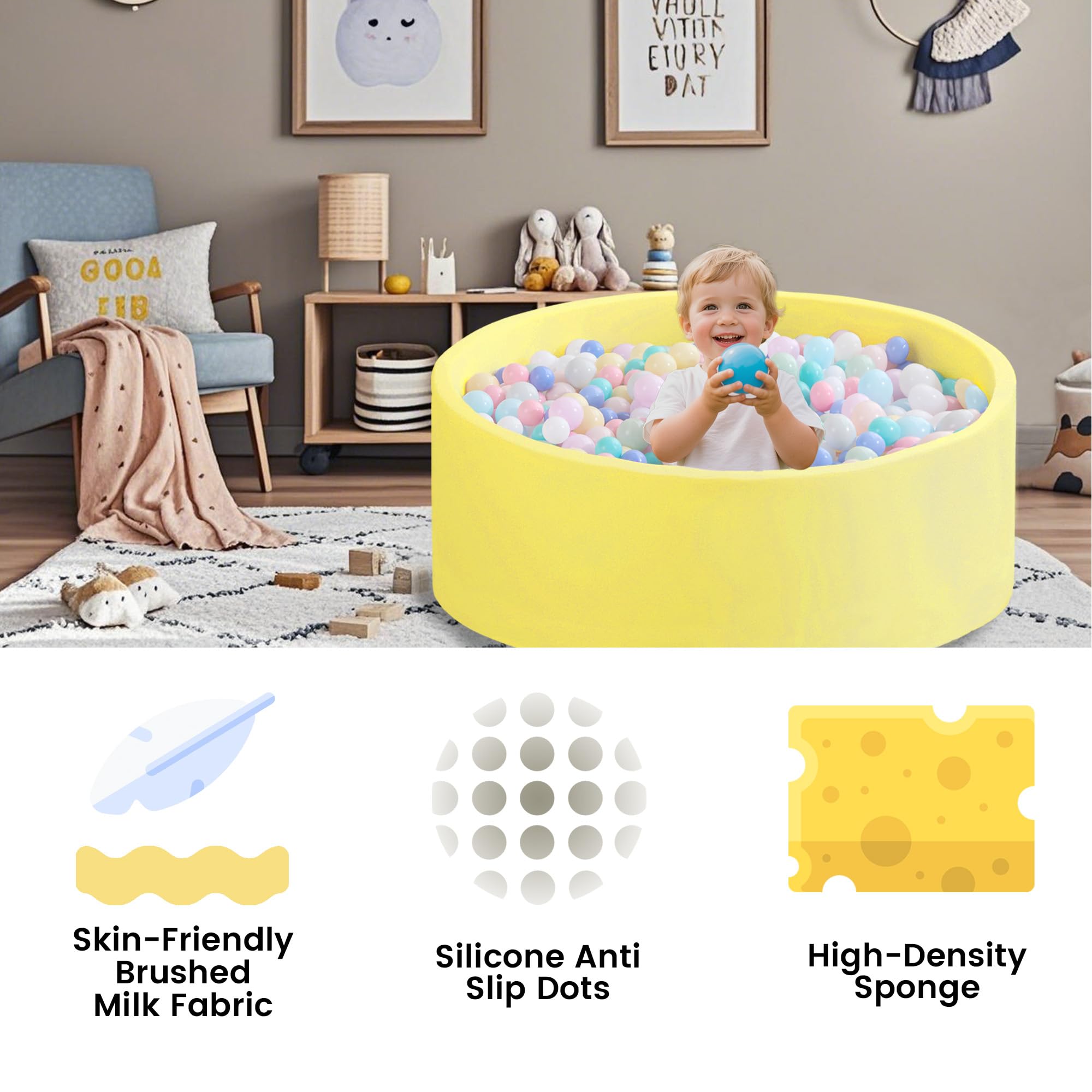 Zedachica Ball Pit makes a thoughtful gift idea for toddlers and babies.