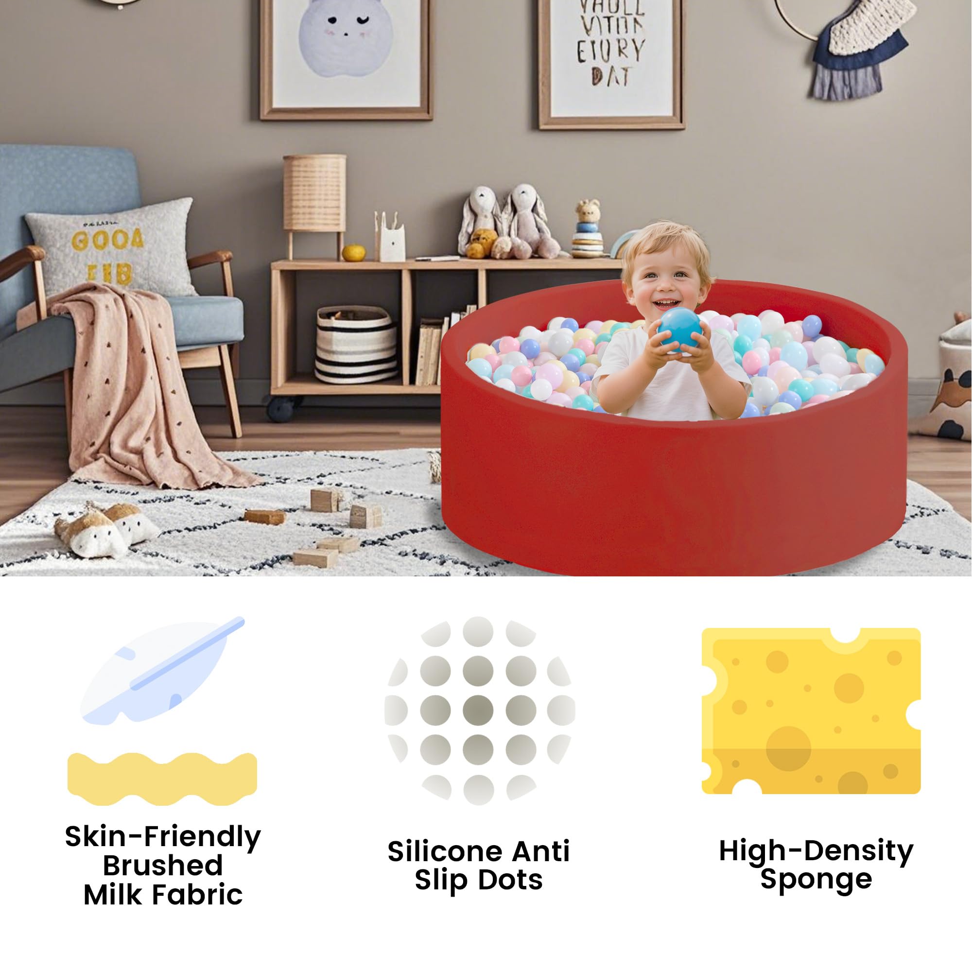 Zedachica gift-ready ball pit design suits birthdays and holidays.