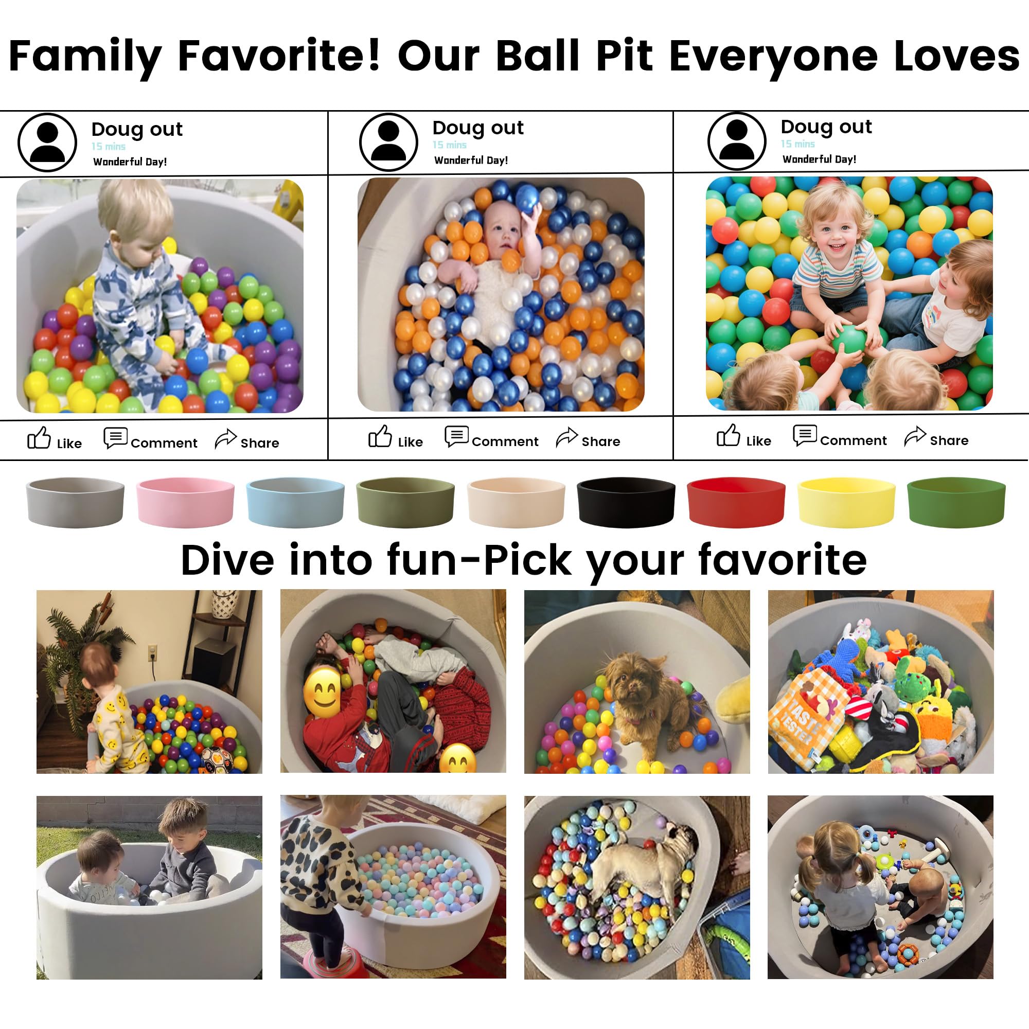 Zedachica ball pit note: balls not included