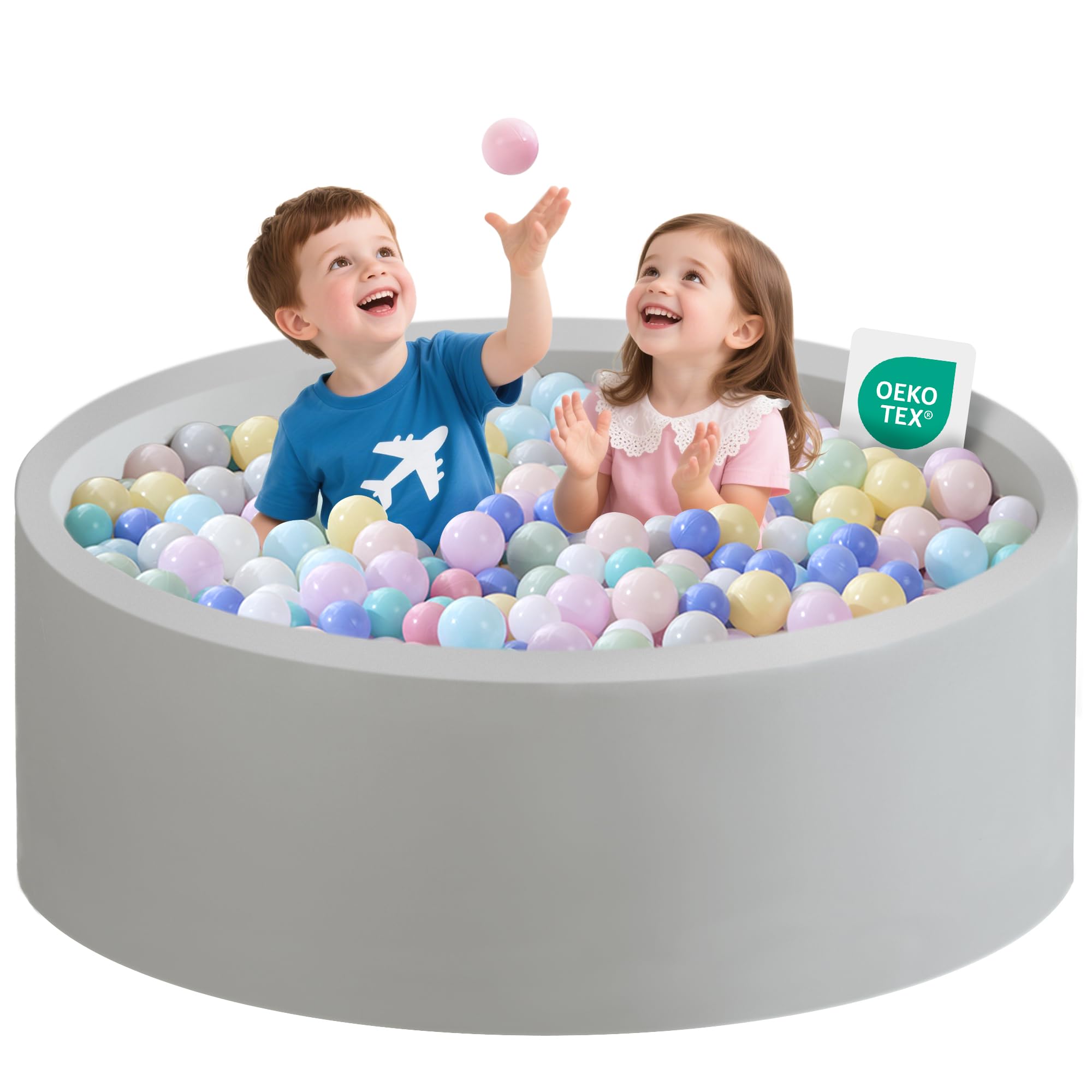Zedachica ball pit outer dimensions define a spacious toddler play area