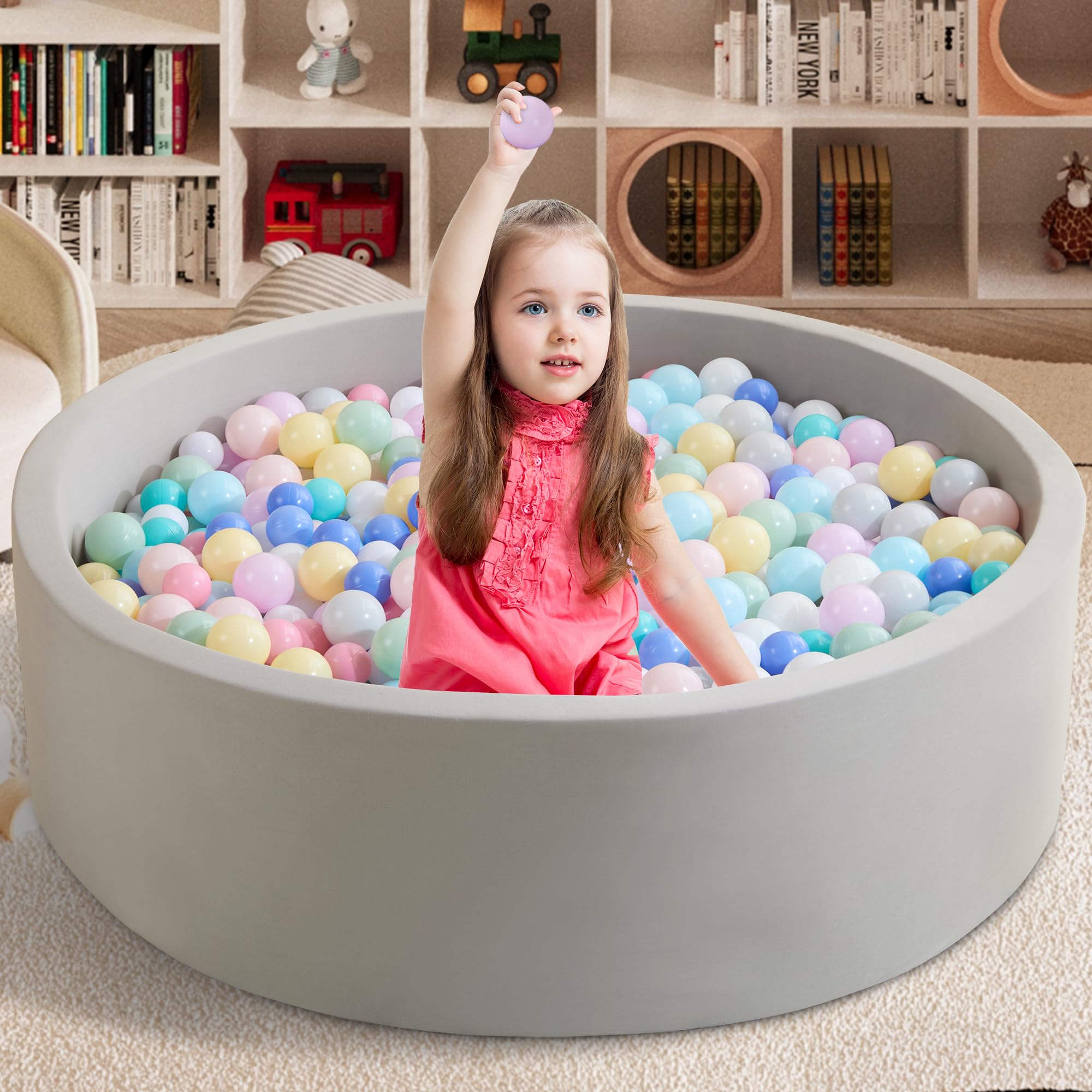 Zedachica ball pit wall thickness provides cushioned play