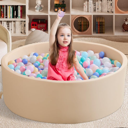 Zedachica ball pit wall thickness shown for sturdy support