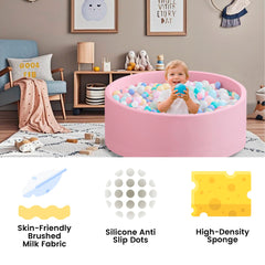 Zedachica pink ball pit empty interior presented for easy filling