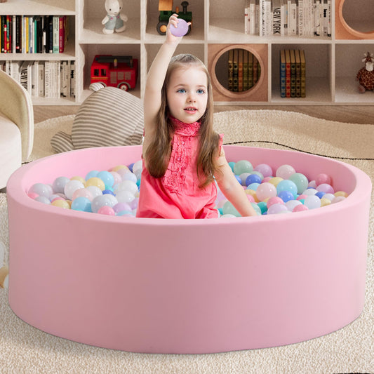 Zedachica pink ball pit foam walls close-up show soft padding for gentle play