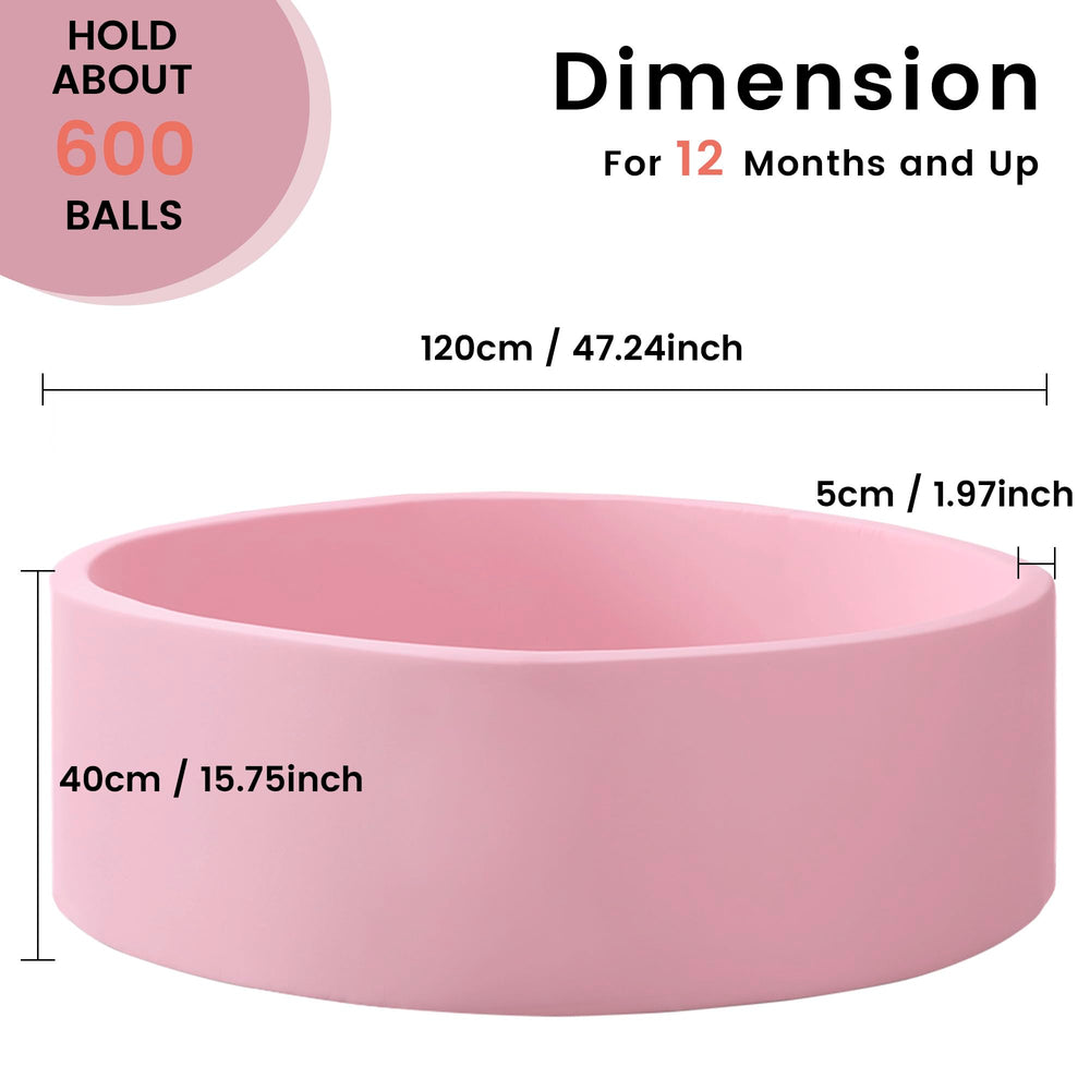 Zedachica pink ball pit in a home play space showcases private fun space