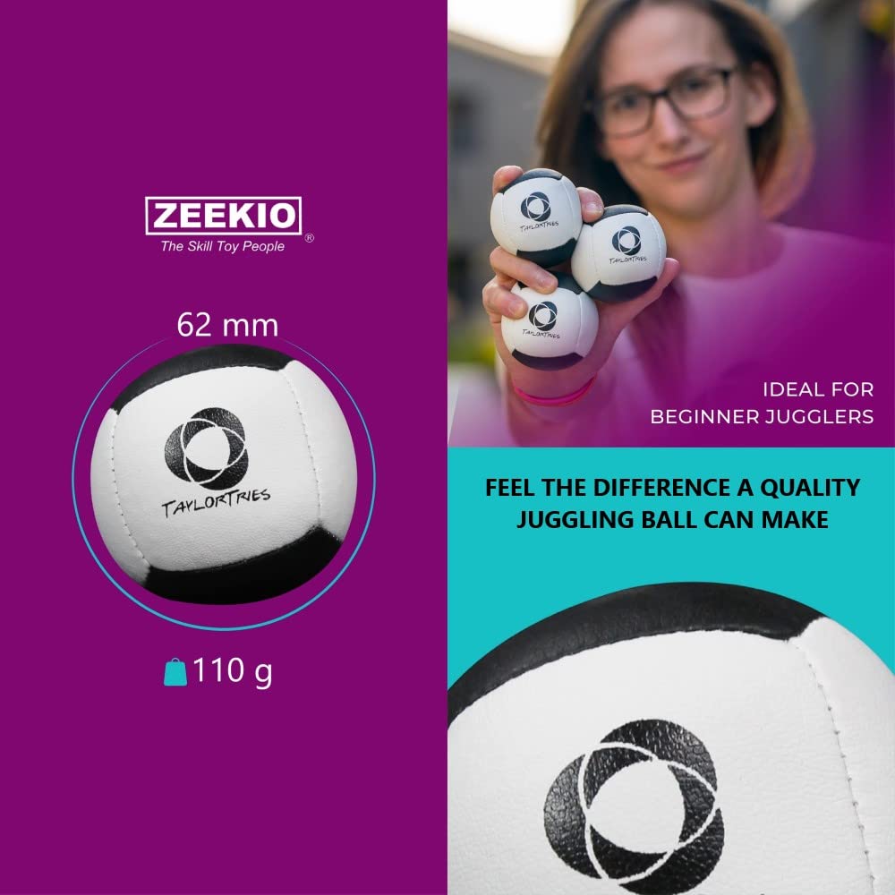 Zeekio Taylor Tries logo on ball highlights collaboration and branding.