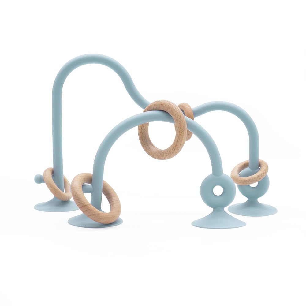 Zeeloopbee suction high chair toy attached securely for mess-free play