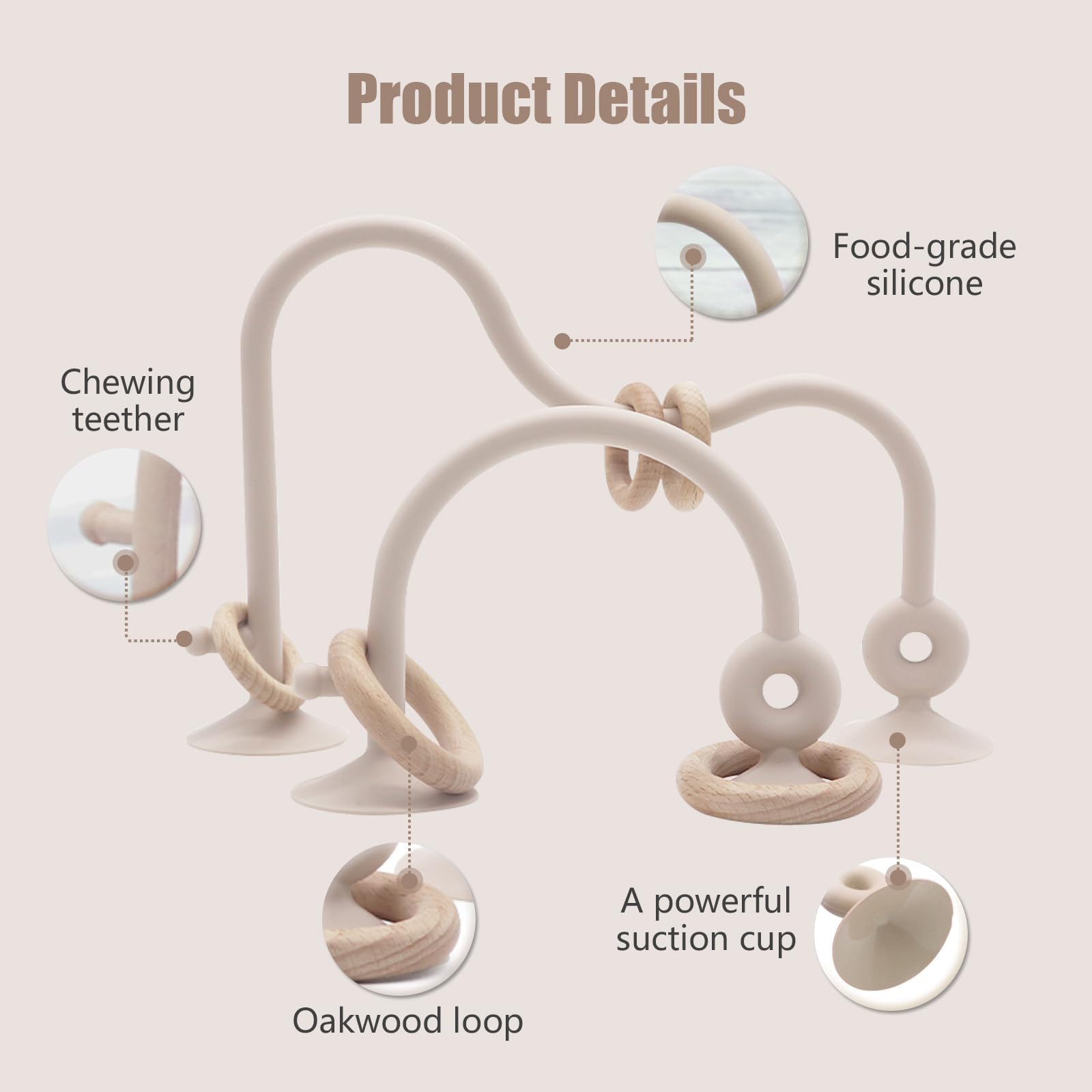 zeeloopbee suction cup baby toy keeps toys within reach during meals