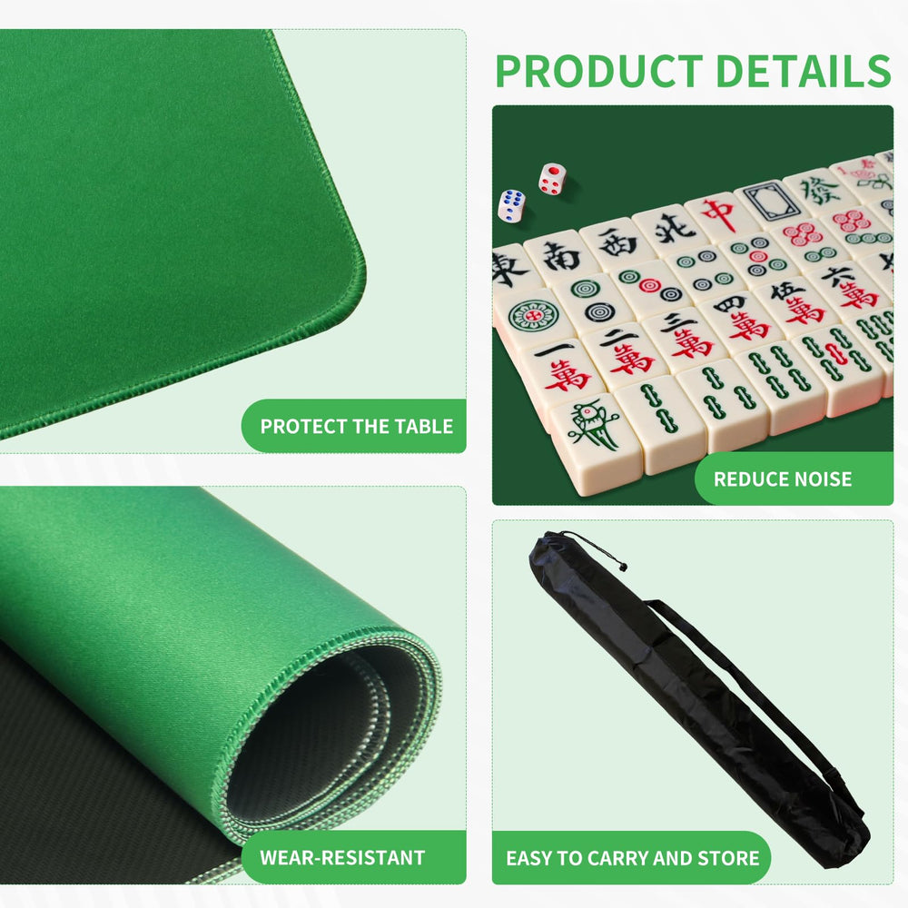 ZEELYER mahjong table mat multifunctional use on coffee tables.