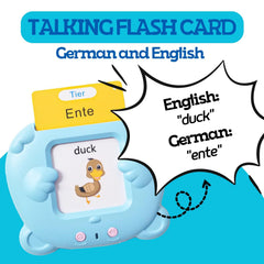 ZeenKind pocket reader device showing real voice pronunciation feature.