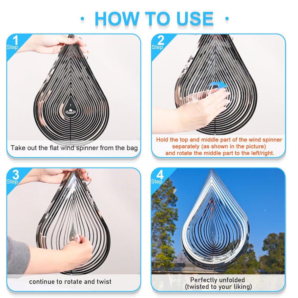 Zeewoo pendant decorations wind spinners for stylish outdoor focal points.