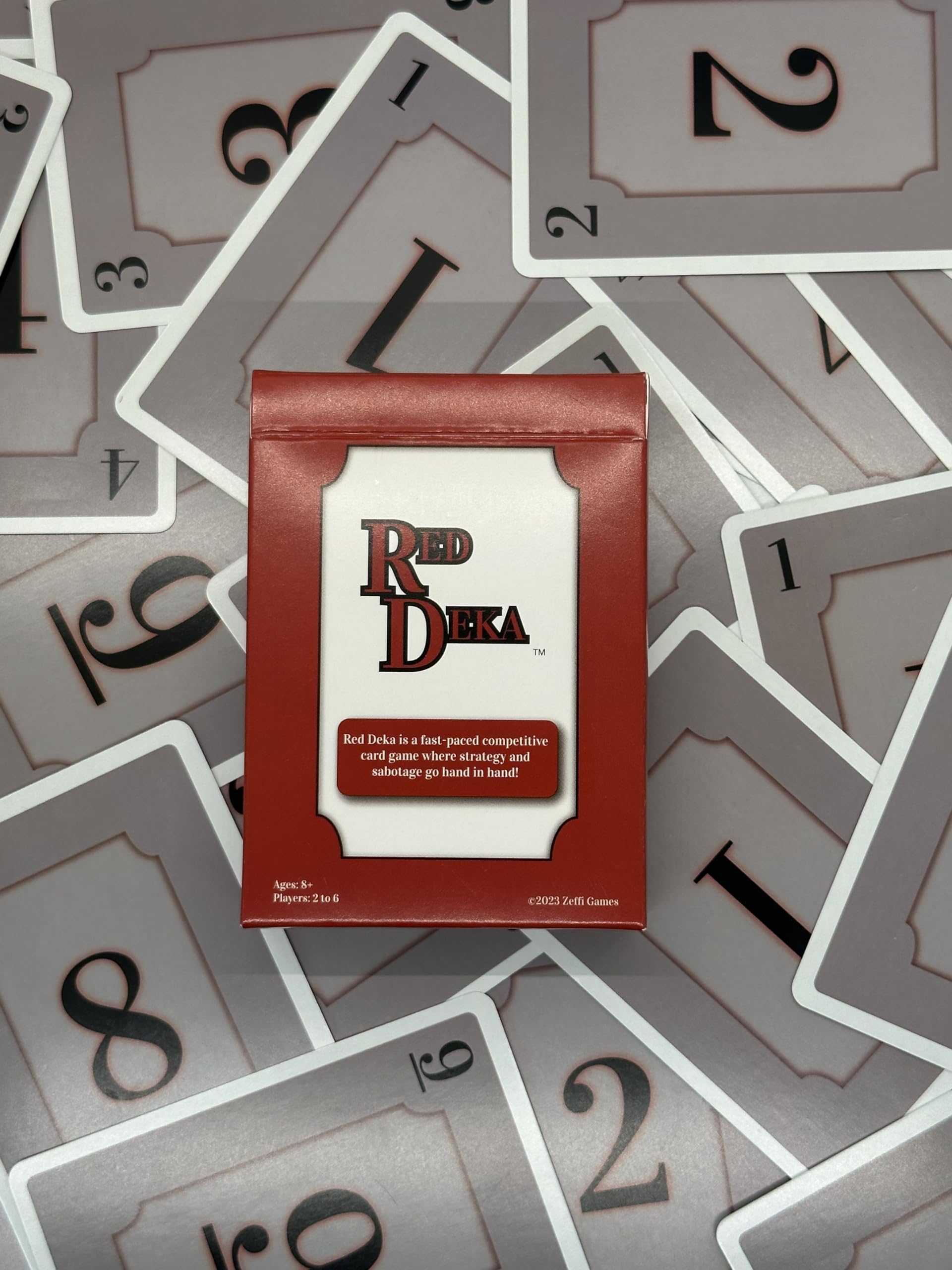 ZEFFI GAMES Red Deka play setup, quick to learn and start
