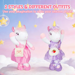 ZeffuLyne purple dress for unicorn dress-up and color coordination