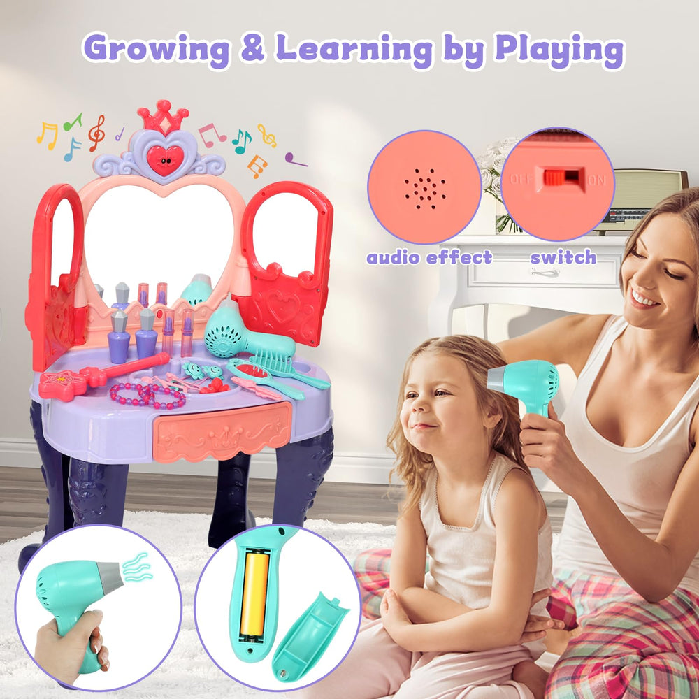 Zefinot toy hair dryer offers authentic, imaginative styling play.