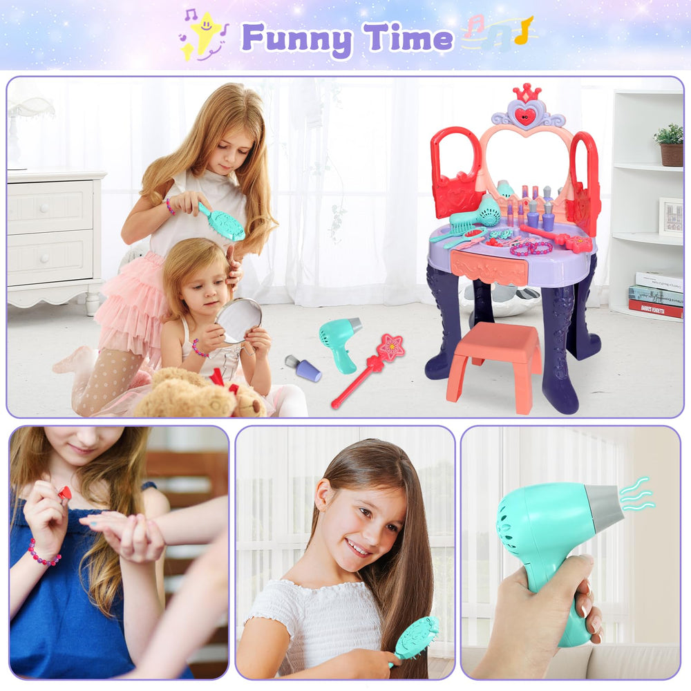 Zefinot makeup accessories set adds pretend play variety for kids.