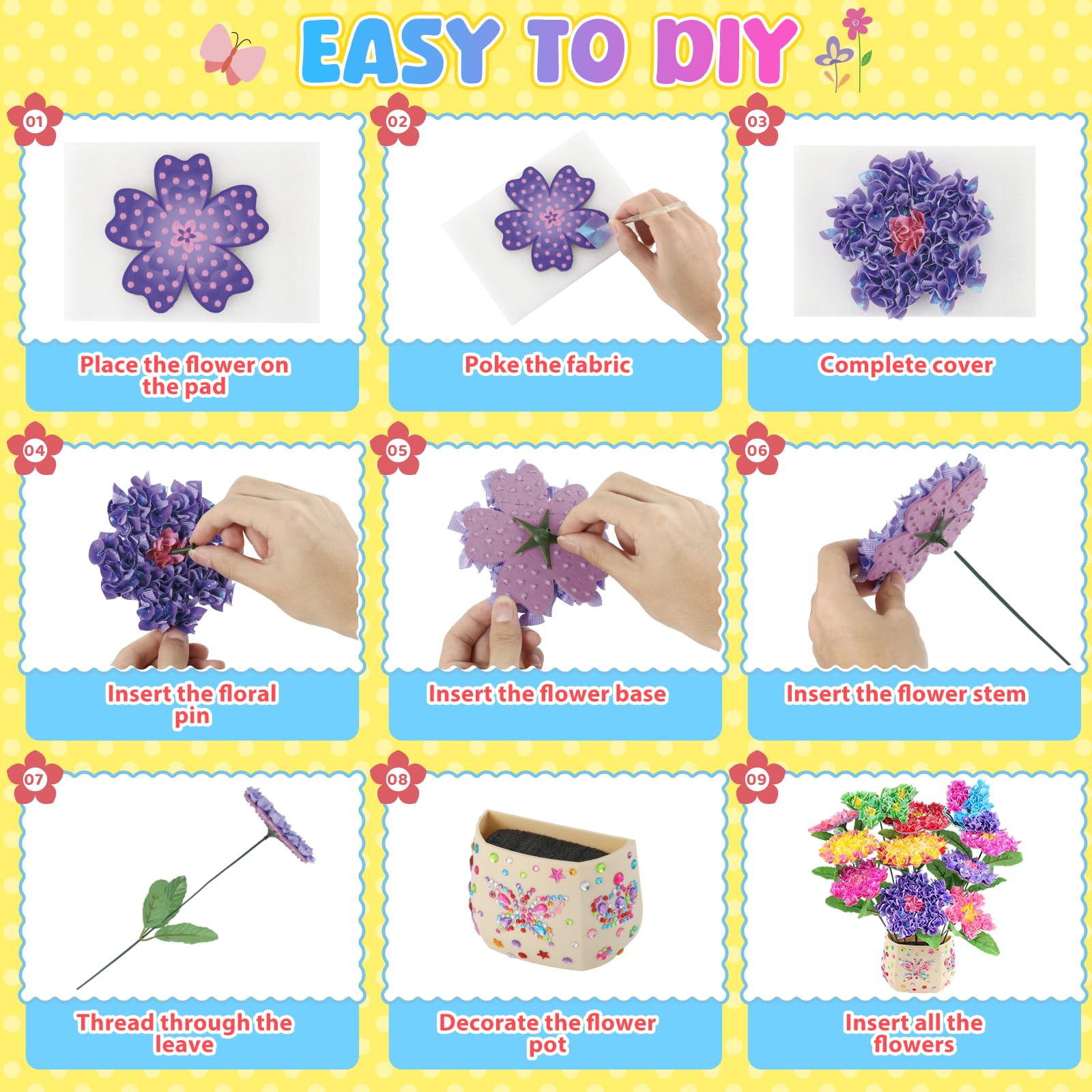Zefy Poke Art magnetic flowerpot keeps finished art securely displayed.