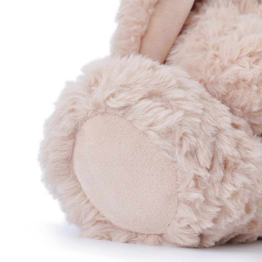 ZEIO bunny with a child, perfect companion for quiet nights and playtime.