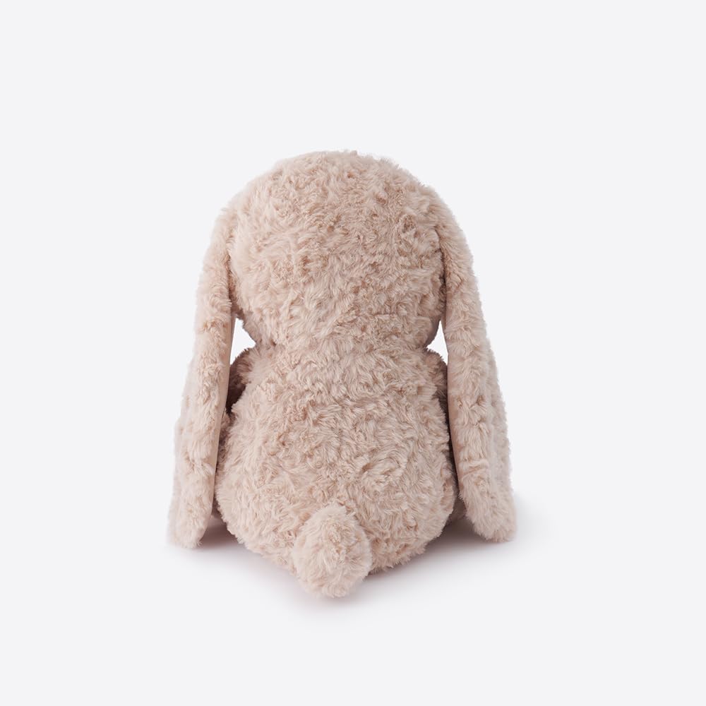 ZEIO bunny long ears design adds charm for gentle cuddling.