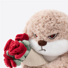 Zeiove bunny plush embroidered eyes close-up showcases delicate detail and added character.