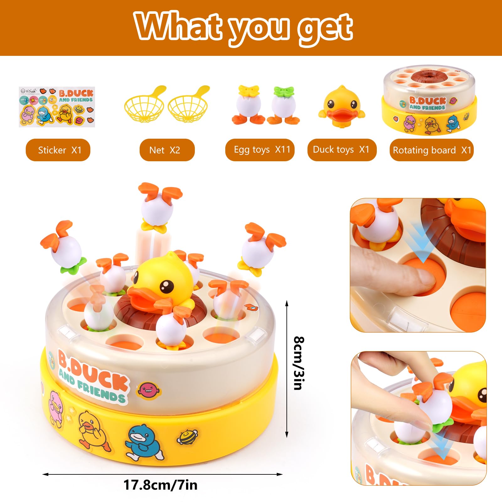 Zelbuck B.Duck battery compartment enables easy setup for family play