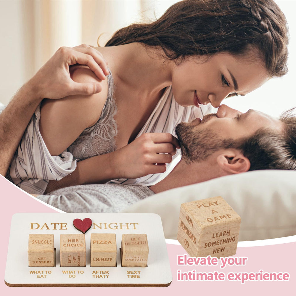 Zelbuck Date Night Dice with crisp intaglio pattern showing detailed craftsmanship