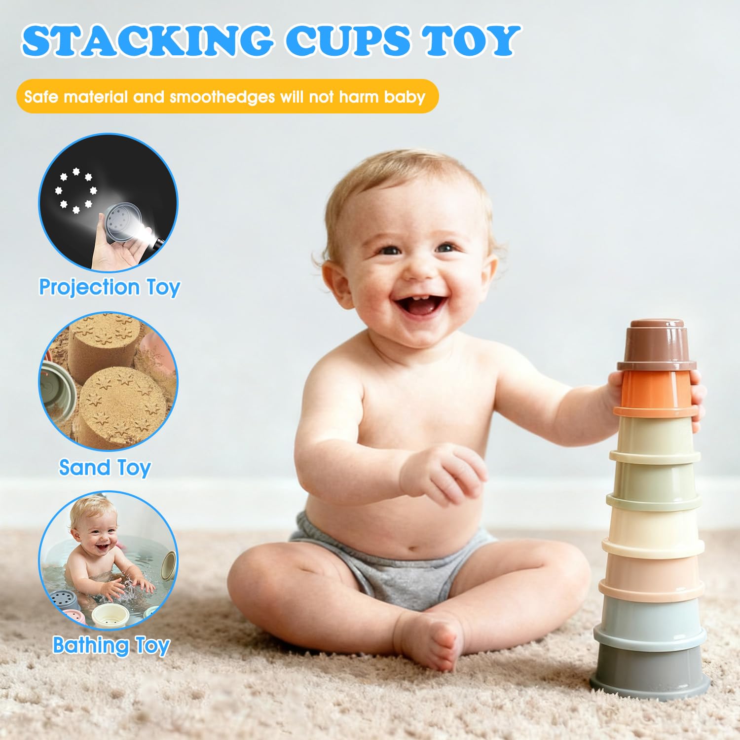 Zelvia Crinkle Book Textures highlight tactile exploration during teething.
