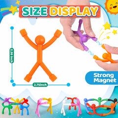 Zemobra durable magnetic figure set offers colorful fidget fun to boost focus during car rides