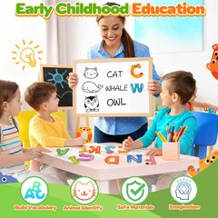 Zemobra Magnetic Letters ABC colorful set offers bright hues to attract attention and sustain learning among toddlers