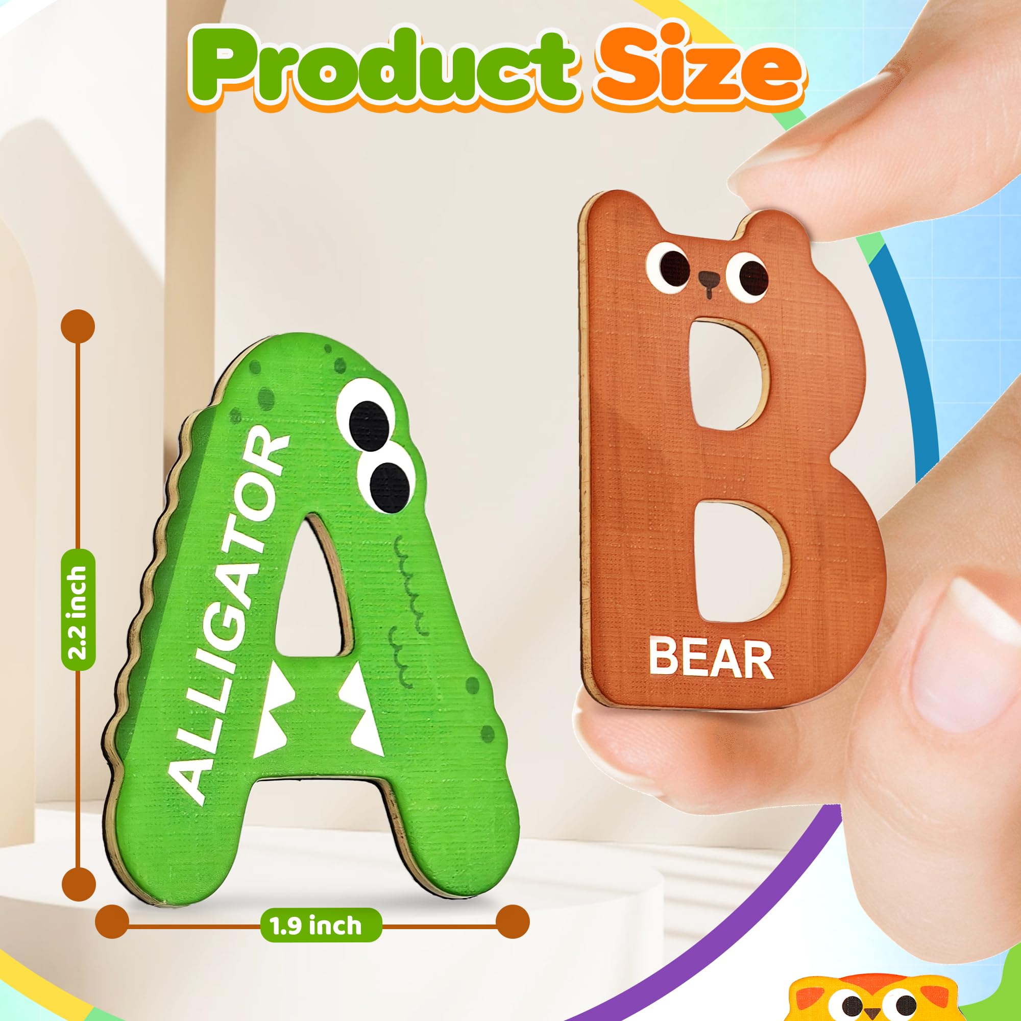 Zemobra Magnetic Letters ABC on fridge demonstrates easy surface attachment for interactive spelling at home