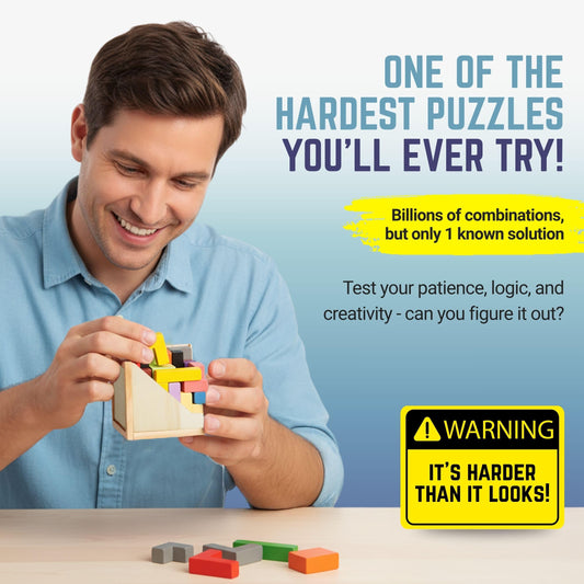 Zen Fun unsolvable puzzle cube side view highlights desk-friendly size