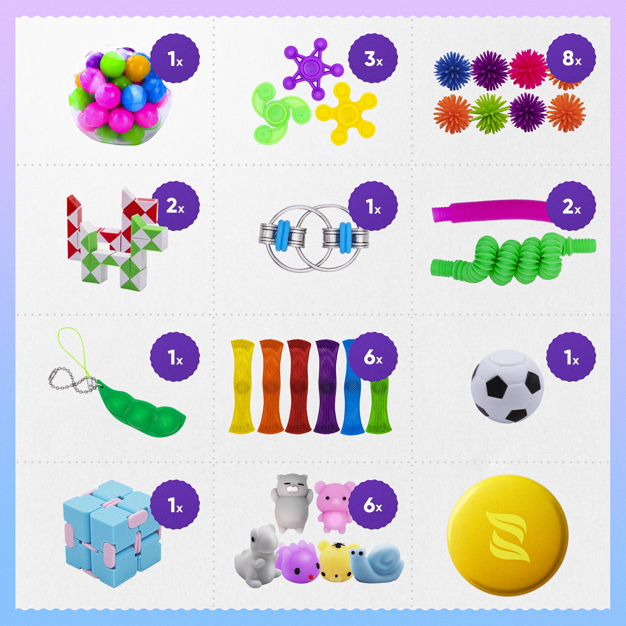 Zen Laboratory assorted fidgets offering variety for focus and stress relief