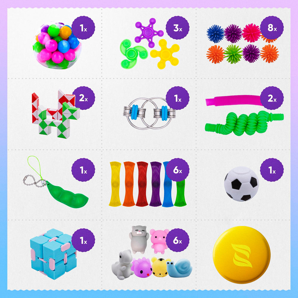 Zen Laboratory assorted fidgets offering variety for focus and stress relief