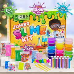 Zen Laboratory glow-in-the-dark slime glows for nighttime crafting