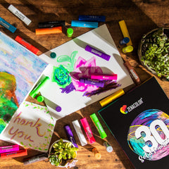 Zenacolor kid-friendly art session with safe colorful sticks