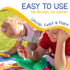 Zenacolor large-tip sticks with easy grip for kids