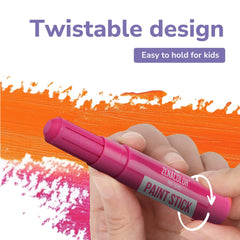 Zenacolor paint sticks on glass and wood for versatile crafting