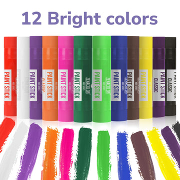 Zenacolor paint sticks quick-dry formula dries in 90 seconds for quick projects