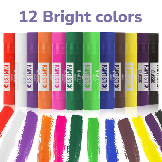 Zenacolor paint sticks quick-dry formula dries in 90 seconds for quick projects