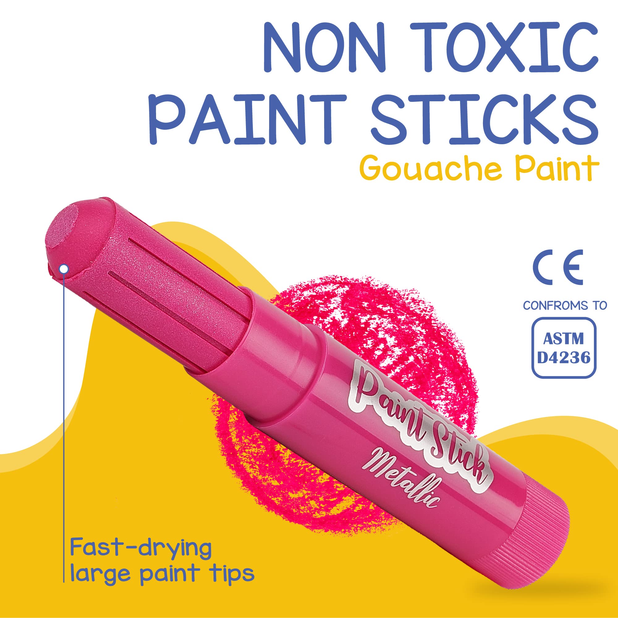 Zenacolor washable non-toxic sticks for mess-free creative play