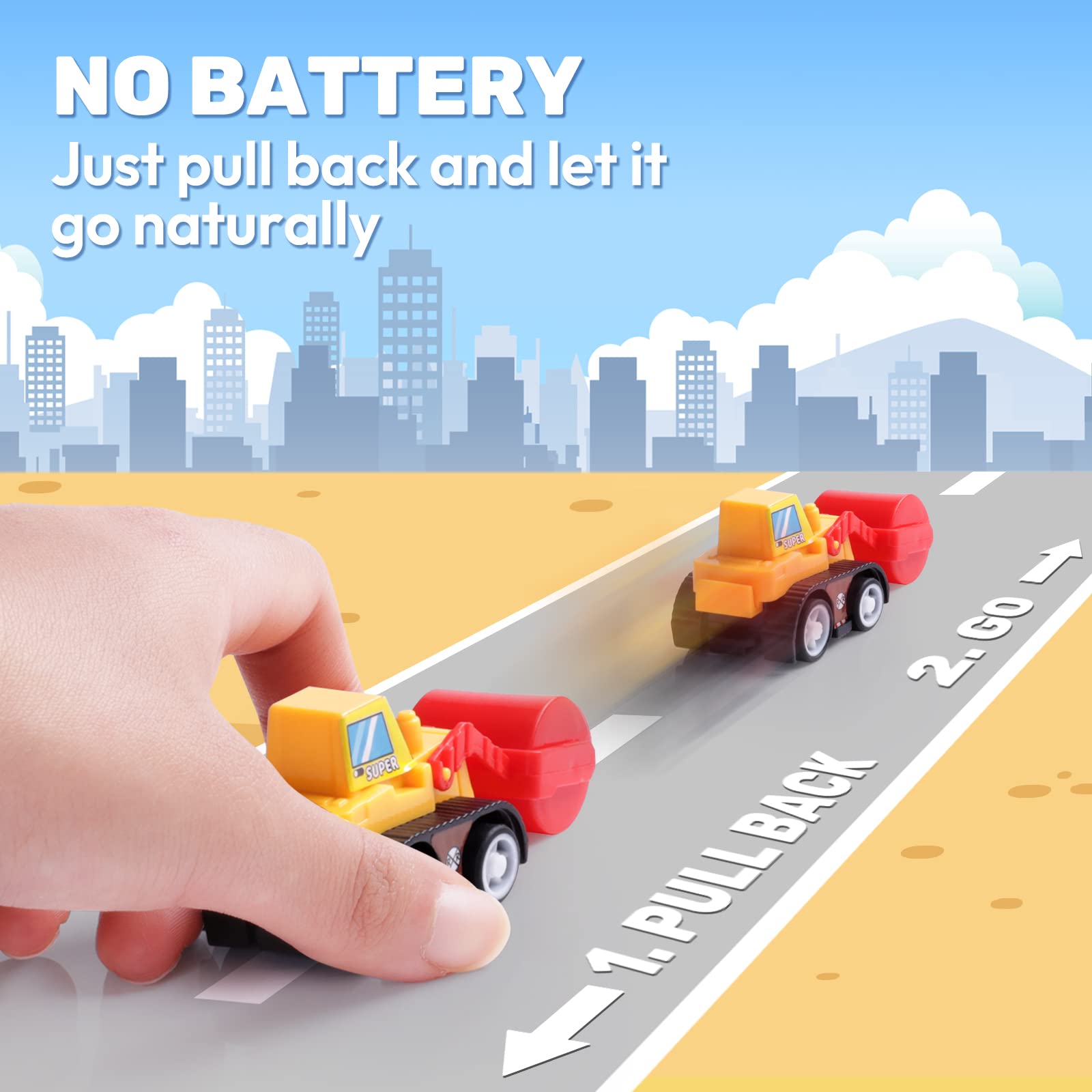 ZenBombs toy vehicles inside eggs promote imaginative play.