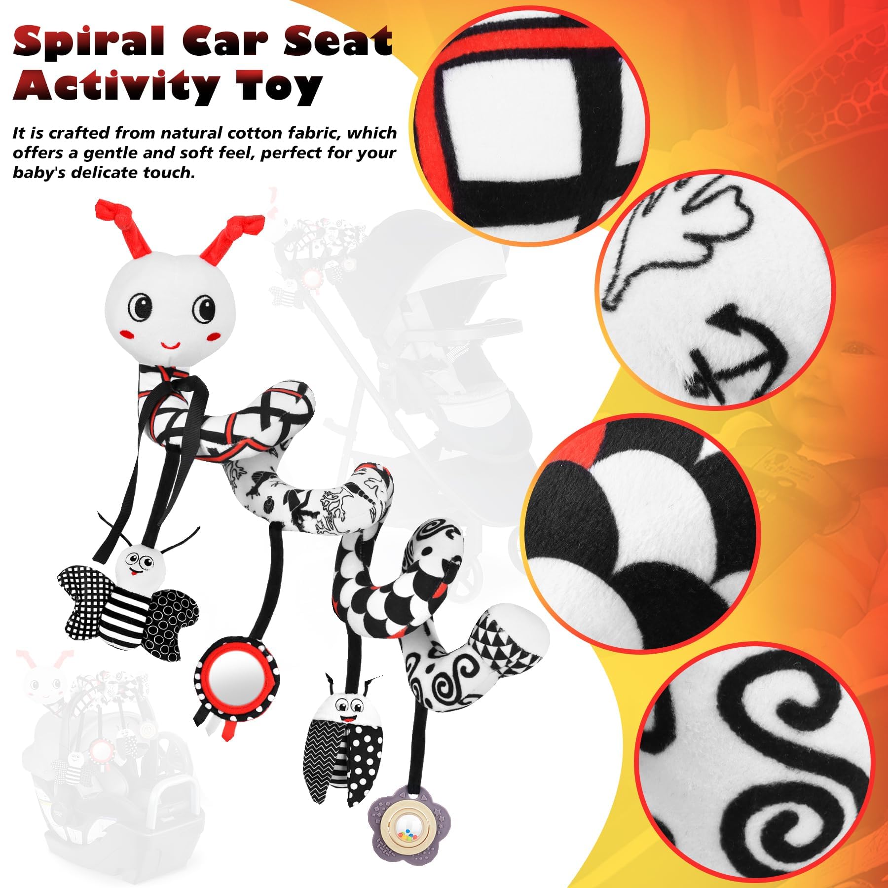 Zendstanding extendable length up to 50 cm for versatile car seat and stroller use
