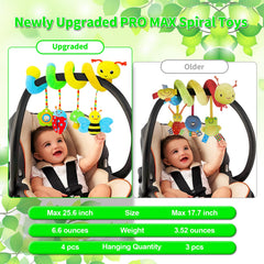 Zendstanding soft plush hanging toy provides comforting tactile play.